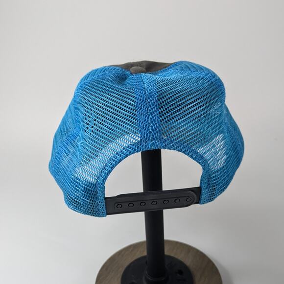 Idaho Trucker Hat "Whatever Floats Your Boat" Mesh Snapback Blue Gray One Size - Picture 3 of 16